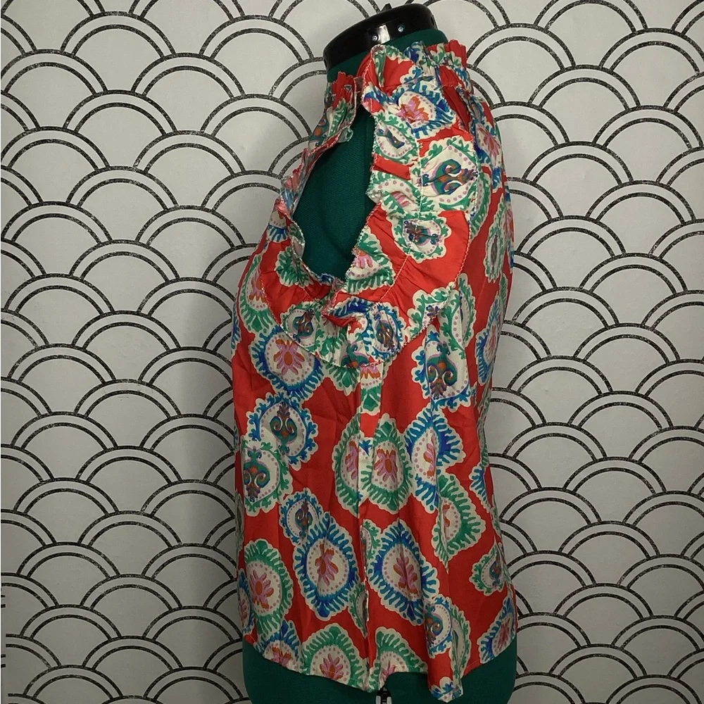 Avara Multicolor Paisley Blouse – Size M - Picture 2 of 10